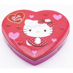 Wholesale Heart Shape Wedding Tin Box Custom