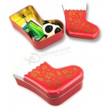 Christmas Stocking Shape Chocolate Tins Custom