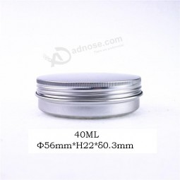 40ml Aluminum Cosmetic Jar with Screw Cap Custom