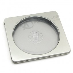 Square CD, DVD Tin Box with Window Custom 
