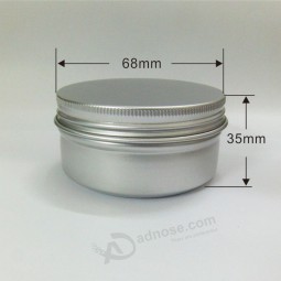 80ml Aluminum Jar with Screw Lid Round Tin Can Custom 