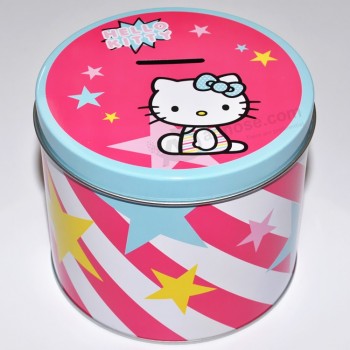 High Quality Money Saving Candy Tin Box Piggy Bank Custom