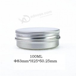 Round Metal Aluminium Cream Tin Box 100ml Custom