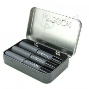Hinged Gift Tin Box for Lipstick Lip Balm Custom 