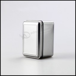 Boîte de cadeau de thé perSonnaliSé cadeau rectanGulaire en couleur arGent