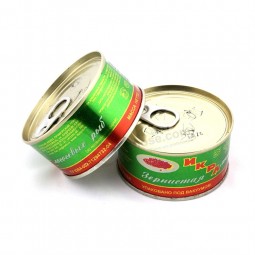 Easy Open Lid Tin Cans for Caviar Custom