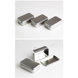 Hot Sale Gift Metal Tins Silver Custom