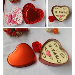 Heart Shape Wedding Tin Box for Rose Soap Custom (FV-041212)