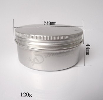 120g Aluminum Cream Jar with Screw Lid