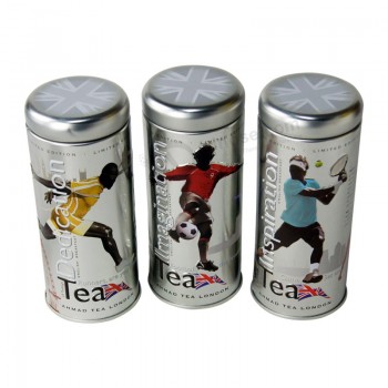 3D caixaS de lata de chá em relevo perSonalizado