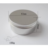 150g Aluminum Cosmetic Tin Boxes Custom