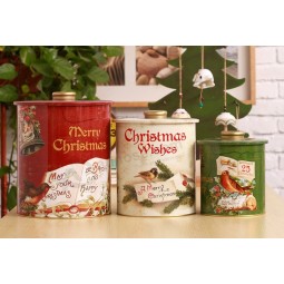 Christmas Round Metal Tin Box Wholesale