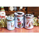 Wholesale Round Tin Storage Box for Christmas Gifts (FV-042920)