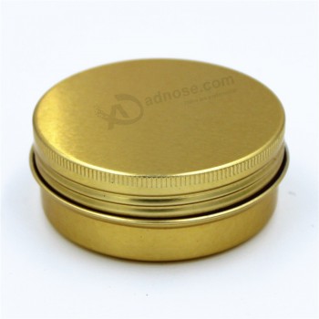 150Gramo aluminio dorado tornillo puede metal caja crema tarro perSonalizado