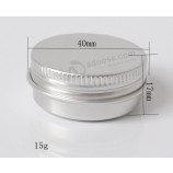 Wholesale 15g Aluminum Jar with Screw Lid