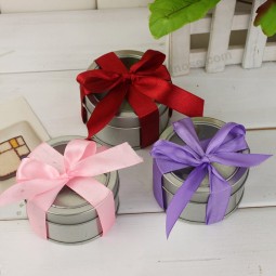 Round Gift Tin Box Wedding (FV-042906)