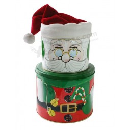 Santa Gift Box with Christmas Hat Santa Hat
