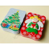 Custom Christmas Tree Angel Tin Boxes of Wave Form