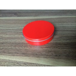 75ml Round Tin Cans Red Mini Small