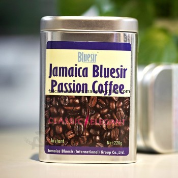 Wholesale Jamaica Coffee Tin Can with Airtight Metal Cover