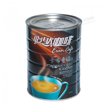 Hot Sale Cappuccino Coffee Tin Cans Custom