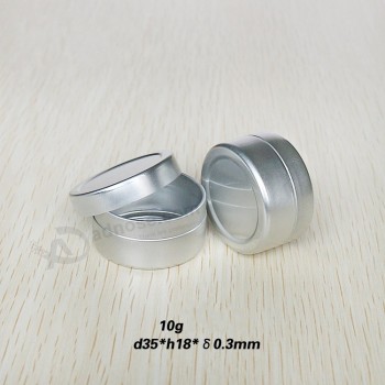 10g Aluminum Lip Balm Cans Cosmetic Cream Jar Wholesale