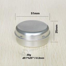 Wholesale Lip Balm Tin Cans 30g Aluminium Jars Click Lid