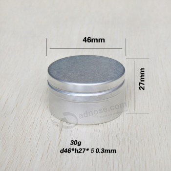 Wholesale 30g Aluminum Tin Jar for Moisturizer Cream