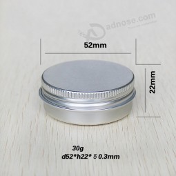 30g 1oz Metal Lip Balm Tin Container Aluminum Cans