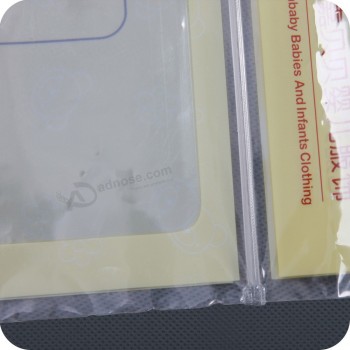 Wholesale Customized high-end Promotional PE Plastic Slide Zip Packaging Bag with your logo