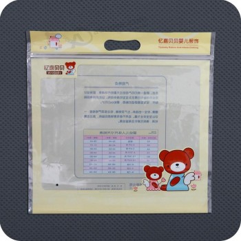 Wholesale customized high quality Plastic Printed Slide Zip Bag