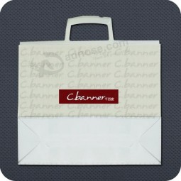 Customized high-end Printed Plastic Shopping Bag with Clip Handle