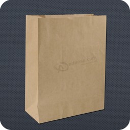 Wholesale Customized high-end Block Bottom Paper Packaging Bag Without Handle with your logo