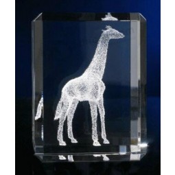 Factory direct sale customized high quality Crystal Figurine with Horse Image