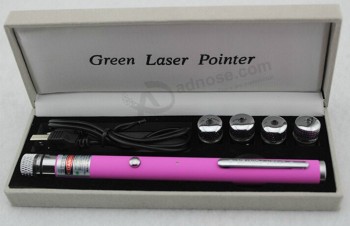 厂家直销定制高品质彩色多功能可充电激光笔