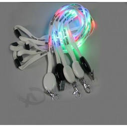 2017 Factory direct sale customized high quality New Fashion Colorful LED Lanyard