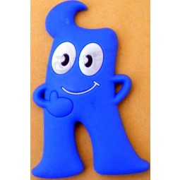 Wholesale customized high quality OEM Cute Design Puffy Smiley Rubber 3D Sticker