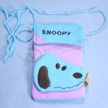 Cute OEM Design Cotton Mobile Phone Pouch Wholesale