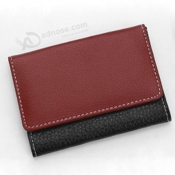 Wholesale customized top quality Fashionable OEM PU Business Card Case
