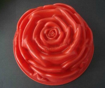2017 批发定制顶级品质新花式玫瑰造型硅胶蛋糕模具