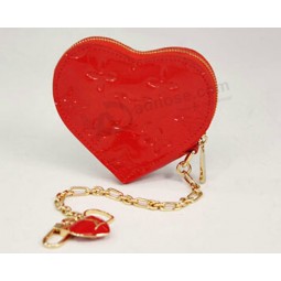 Customized top quality OEM Design Fancy Heart-Shape Coin Purse,