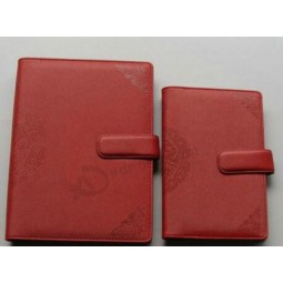 Customized top quality Waterproof Design Red Leather Diary