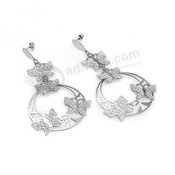 Customized top quality New Style Women Stainless Steel Drop Earring with Hook