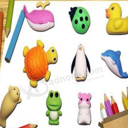 Customized top quality Eco-Friendly Promotional Animal TPR Eraser