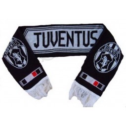 Customized top quality Hot Selling 100% Cotton Knitted Football Scarve