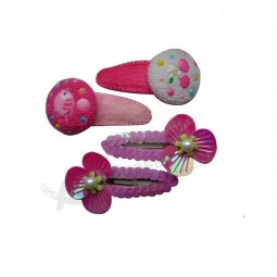 Customized top quality Pink Cute Children Snap Hair Clip