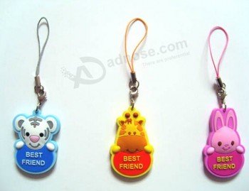 Customized high quality OEM Nice PVC Mobile Phone Strap