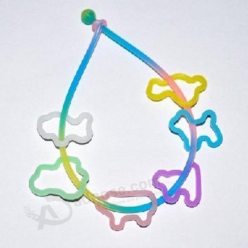 定制高品质有趣的彩色硅胶运动项链
