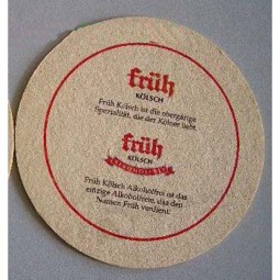 Wholesale customized high-end OEM Roound Shape Absorbent Paper Coasters