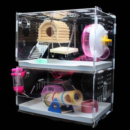 Customized Acrylic Pet House Acrylic Reptile Box Hamster Cage Wholesale